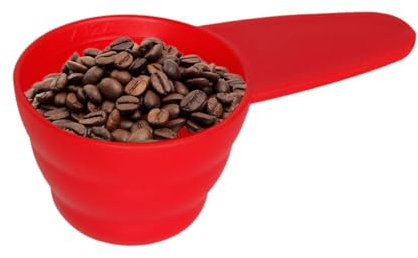 Cuchara medidora de café – Herramienta de cuchara de café precisa | Cuchara medidora de granos de café de larga duración con escala de peso de 8/10/12 gramos | Cuchara de café de acero inoxidable para