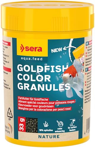Goldfish Color Granules 100 ml | farbfutter aus granulat für goldfische | ohne farb- und konservierungsstoffe | mit 10% spirulina