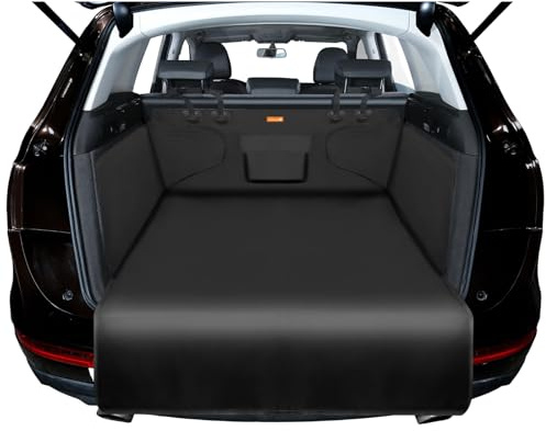 lioidres Car Boot Liner Protector, for FIAT 500 2007-2024 Dog Car Seat Cover Large Pocket Non slip Waterproof Protector Bumper Flap Sides