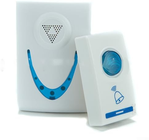 HOHOVYVY Funkklingel, Kabellose Türklingel, 32 Klingelton-Auswahl, 100M Reichweite Visuelle Anzeige Für Haus Und Gewerbe