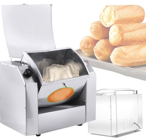 Mixeur-malaxeur Professionnel 3 kg - Moteur Puissant de 750 W, Bol en Acier Inoxydable et minuterie - pour boulangeries et Cuisines