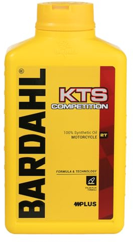 Bardahl - KTS COMPETITION - Olio Motore 2 Tempi, Lubrificante con Proprietà Anti-Grippaggio e Anti-Usura, Offre una Pulizia Superiore del Motore, Riduce i Fumi di Scarico, Formula 100% Sintetica, 1 L