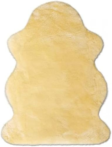 KATY Hofbrucker Genuine Baby Lambskin Rug Natural Size 60cm Wide 110cm Long