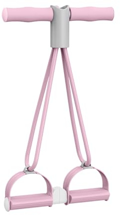 Multifonction Corde De Traction Élastique, 4 Tubes Élastiques pour Pédale De Yoga, Séparable Corde De Tension en Latex Naturel, Bandes De Résistance Fitness, pour Abdominaux, Taille, Bras, Jambes,