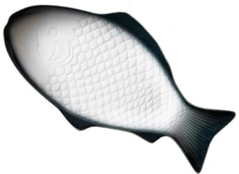ARTSEWPLY Vaisselle En Céramique Créative Plat Poisson 38 Cm Vert Foncé Multifonction Pour Maison Restaurant Repas En Famille