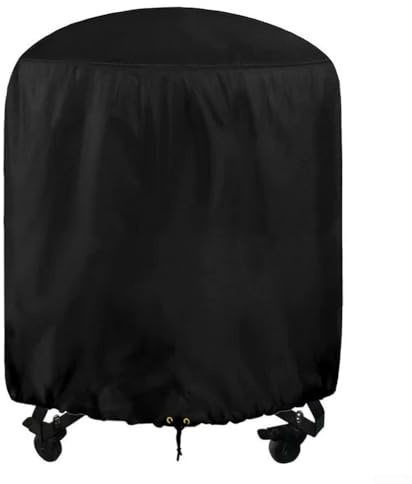 Funda redonda para barbacoa para protección de parrilla al aire libre contra el polvo del sol y la lluvia, compatible con la mayoría de parrillas redondas y muebles de exterior, 73 x 71 cm