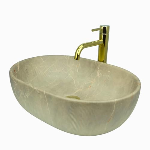 GTM Design Vasque à Poser Salle de Bain - Lavabo Salle de Bain - Vasque a Poser - Evier Lave Main - Lavabo Wc - Modèle 5