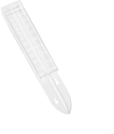 Pumixiy Pluviometro compatto in plastica leggera con doppia scala (120 mm) per una misurazione accurata della pioggia da giardino, nessuna calibrazione richiesta