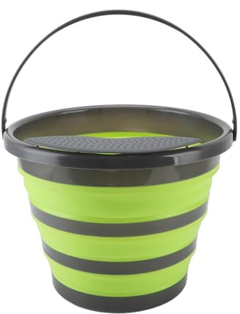 Lavatrice pieghevole Ultrasuoni portatili Pulizia profonda Mini rondella Risparmio energetico automatico per biancheria intima Vestiti per bambini Hotel Appartamento Verde 10L ABS