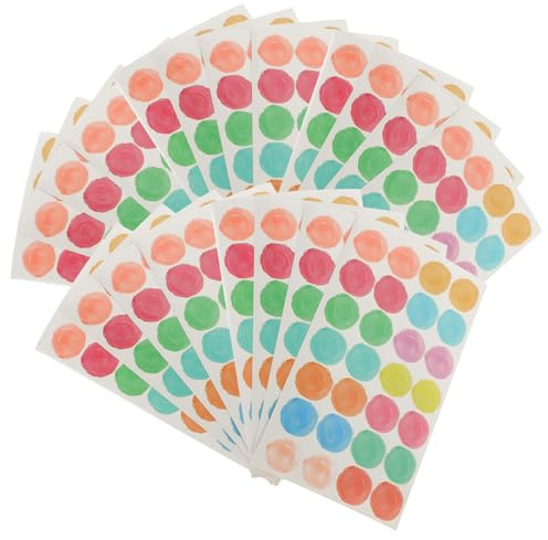 SUPVOX Adesivi di Rinforzo per Fori Rotondi, Etichette Adesive Protettive per Raccoglitori, Set da 20 Fogli per Riparazione Buchi Carta, Uso Ufficio, Scuola e Casa