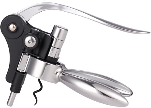 Zinc Alloy Rabbit Lever Corkscrew Wine Bottle Opener - Effortless Cork Removal Tool with Ergonomic Handle for Home, Kitchen, Bar & Restaurant