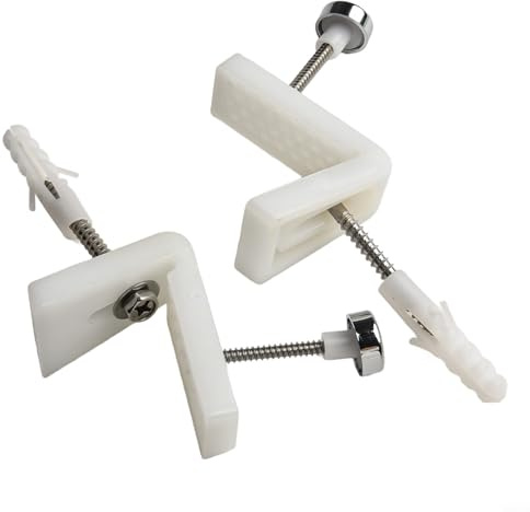 Kit di fissaggio angolare per WC a pavimento con bulloni in acciaio inox per bidet WC per montaggio sicuro su piedistallo