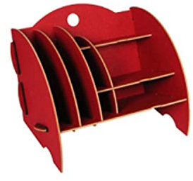 Werkhaus- Ablage Mini- Organizer dunkelrot, für Ihren Schreibtisch!