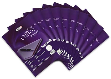 Landre Lot de 10 blocs à lettres A4 losangés Linéature 23 50 feuilles