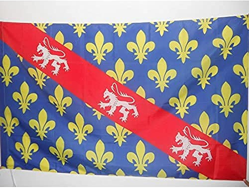 AZ FLAG Drapeau Comté de la Marche 90x60 cm Polyester 100D Fourreau | Usage intérieur et extérieur Drapeau décoratif français coutures doubles et bords renforcés avec fourreau pour mât