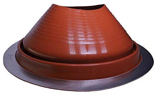 Flashers #9 Silicone High Temp Round Flexible Roof Jack Pipe Boot Metal Roofing Pipe Flashing (Pipe OD 10 to 19) - 100% Made in The USA