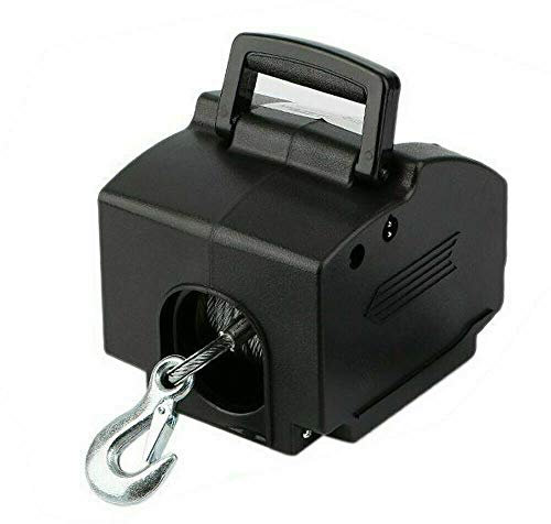 Cabrestante eléctrico portátil, 12 V, 906 kg, 2000 lbs