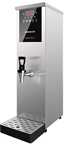 Water Boiler, Commercial Water Heaters for Hot Drinks for Milk Tea Shop Hotel, 35L 45L 55L 65L Hot Water Boiler with Temperature Display and Timer switch, 40-100° Temperature Adjustment(Color:Silver,