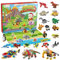 D-FantiX Calendario de Adviento de Navidad para Niños, 24 en 3 Mini Dinosaurios Animales Juegos de Juguetes de Bloques de Construcción, 24 Días de Navidad Calendario de Cuenta Atrás