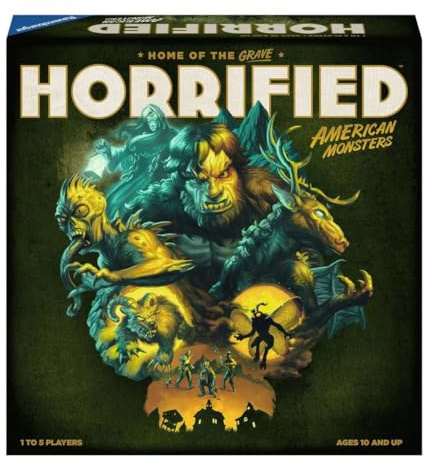 Ravensburger Horrified: American Monsters - Gioco da tavolo di strategia coinvolgente per adulti e bambini dai 10 anni in su - da 1 a 5 giocatori
