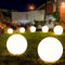 etc-shop Solarleuchte Kugel Garten Kugelleuchte Solar LED Gartendeko Solarkugel für Außen 25 cm, Leuchtdauer ca. 6-8 Stunden, H 65 cm, 7er Set