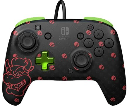 PDP REMATCH GLOW Wired Controller Bowser Nintendo Switch