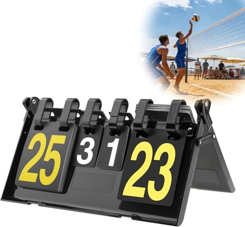 Tobefore Scoreboard Flip – Foldable Double-Sided Score Keeper with Large Numbers (1–31), Portable Flipper for Volleyball, Ping Pong, Cornhole, Baseball – Indoor & Outdoor Games