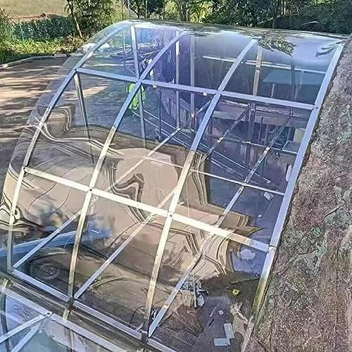 Transparente Polycarbonat Dachplatten,Gewächshausplatten,Acrylglas Platten,Wasserdichte UV-Schutz Isolierplatten,Für Gewächshaus,Frühbeet Ersatzplatten,Balcon Zaunschutzbrett (1x4m)