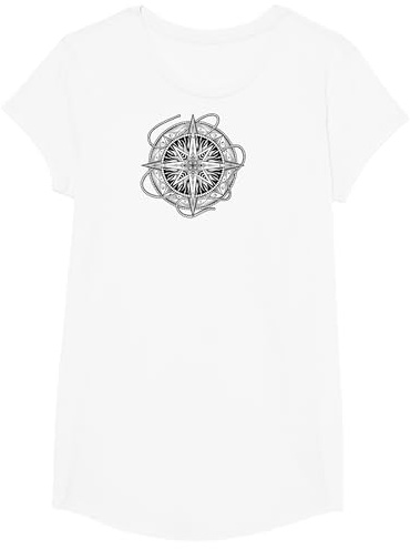 Kompass Windrose Navigieren Segeln Matrose T-Shirt