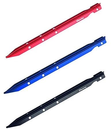 4 Stück schwere Erdnägel Zeltheringe aus Aluminium gartenpflanzen Garden Plants Blaue Zelte Zeltnägel Stift sichere Stifte befestigen Metall Combo-Platte Erdnagel Sicherheitsnagel