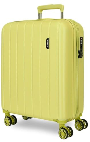 Movom Wood Maleta de cabina, Verde, 40x55x20 cms, 4 Ruedas dobles