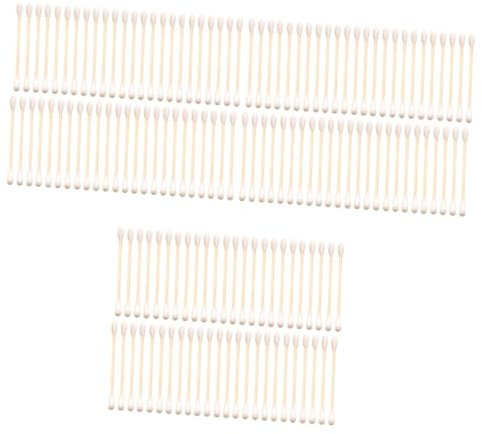 HAPINARY 3 Set Di Bastoncini Di Cotone Cosmetici in Cotone 100% Per Una Pulizia Delicata E Per La Rimozione Del Trucco Per Età 300 Pezzi * 3