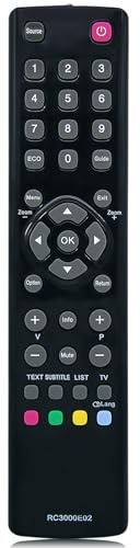 MYHGRC Remplacement telecommande Thomson RC3000E02 pour telecommande Universelle Thomson TV, Aucune Configuration requise