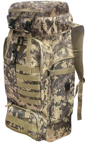 Ogetok 80L Camping-Wanderrucksack, Großer Survival-Jagdrucksack Herren, wasserdichter taktischer Rucksack für Herren und Damen, leichter Molle-Militärrucksack für Outdoor-Reisen