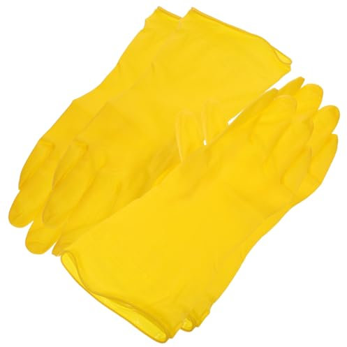 FRCOLOR 2paare Küchen-reinigungs-handschuhe Aus Pvc Für Geschirrspülen Und Wäschewaschen Mittlere Mit Rutschfester Textur Für Verbesserten Und