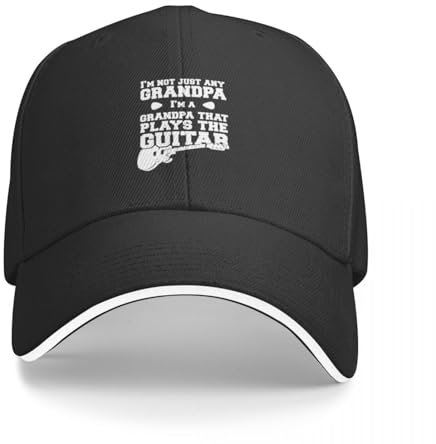 CWCMZDH I Nonni Che suonano la Chitarra Sono i Nonni Migliori - Chitarrista Chitarrista Musicista Amante I Love Guitarists papà Divertente Cappellino da Baseball