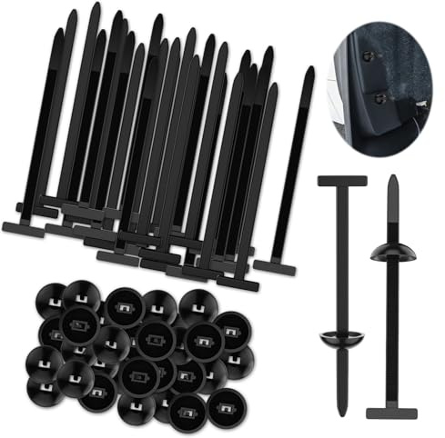 100 Stück Nylon Kabelbinder Schnalle, Universal Kabelbinderschnalle Heavy Duty selbstverriegelnde Nylon Zip Ties Halter Schwarz Zip Ties für Auto täglich Reparatur UV-beständige