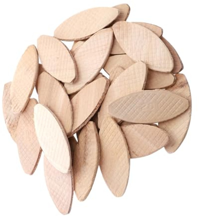Vaguelly 100pcs Wood Biscuit Joiner Biscuits for Woodworking Board Connection Tenon Machine Compatible Wood Joining for Carpentry and Cabinet Making