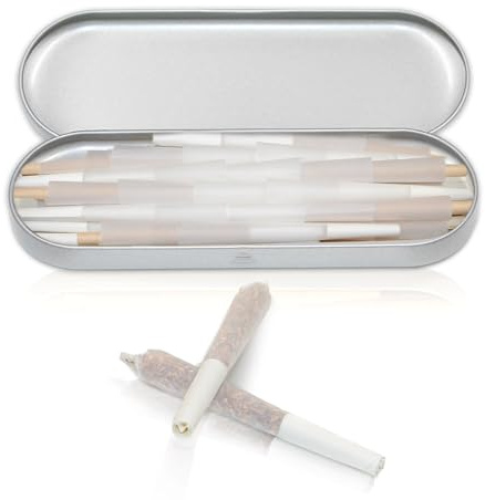 Weiß Cones 40PCS, Vorgedrehte Hülsen Konisch Klein, Pre Rolled 78mm, Rolling Long Papers Blättchen Longpapers mit Tips