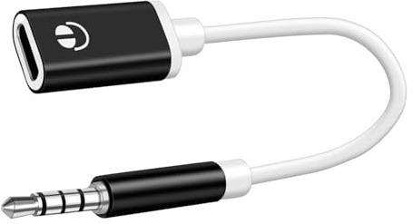 Cavo da USB C a jack audio AUX da 3,5 mm, adattatore jack da 3,5 mm maschio a tipo C femmina, cavo USB CC a AUX audio, compatibile con lettori MP3, lettori, laptop, tablet, smartphone