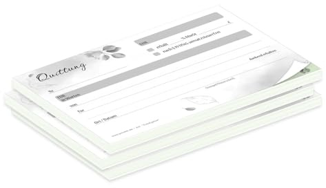 PRICARO Quittungsblock mit Durchschlag Eukalyptus, A6, 3 Stück