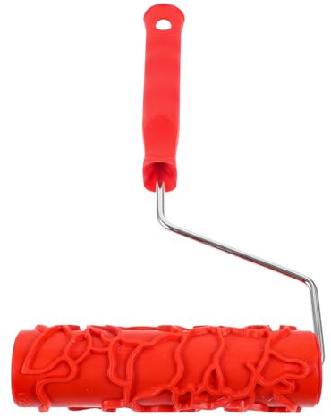 PENIKOKO Rullo per Pittura Strutturato con Manico, Rullo di Vernice Decorativo Riutilizzabile per Pareti, Pavimenti e Mobili, Strumento per Texture Fai da Te per Decorazione Murale