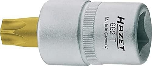 Hazet 992-T45 Torx Schraubendreher-Einsatz, s: T45, Innenvierkant 12,5 mm (1/2 Zoll), Innen Torx, other, Schlüsselweite TORX: T45 | 992-T45, Schraubendreher-Steckschlüsseleinsatz Torx®