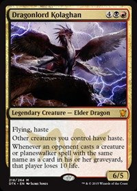 Magic: the Gathering - Dragonlord Kolaghan (218/264) - Dragons of Tarkir by Magic: the Gathering