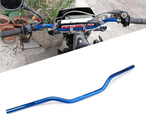 Manubrio Moto 22mm,Manubri Piega Bassa 7/8 Universale für SX EXC CRF YZF KXF KLX RMZ DRZ Pit Bike Dirt Bike ATV Quad Motocross-Blu
