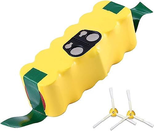 Dosctt 4.5Ah Ni-MH Remplacement pour iRobot Roomba 14.4V Batterie R3 500 600 700 800 Series 500 510 531 535 540 550 552 560 570 580 595 620 650 660 700 760 770 780 790 800 mit Brosse