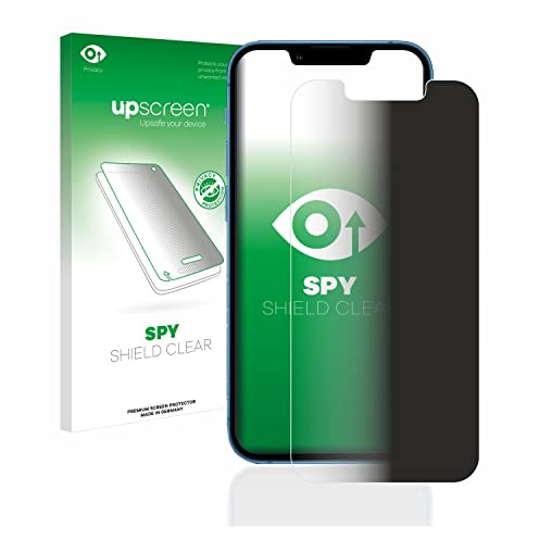 upscreen Blickschutzfolie für Apple iPhone 13 mini | Anti-Spy Displayschutz Made in Germany Privacy Screen Protector Sichtschutz Blaulichtfilter Klare Folie
