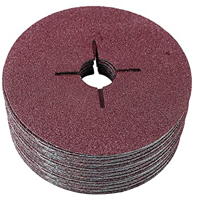 Dyna-Living 50Pcs 115mm Fibre Sanding Disc for Sanding & Grinding | for Angle Grinder, 60 Grits