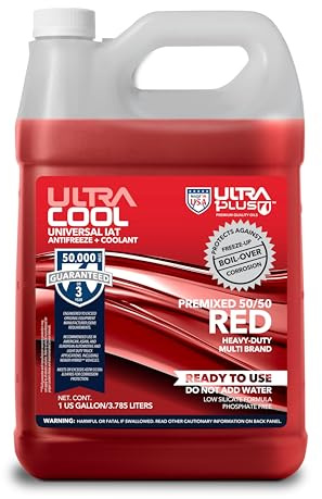 UltraCool Antifreeze Coolant Universal Engine 50/50 Red 1 Gallon