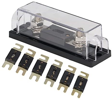 ANL-Sicherungshalter mit ANL-Sicherung, Sicherungsblockhalter für ANL, Auto-ANL-Sicherung, Auto-Verstärker mit ANL-Sicherung, Auto-Subwoofer-Zubehör, Kupferlegierung,